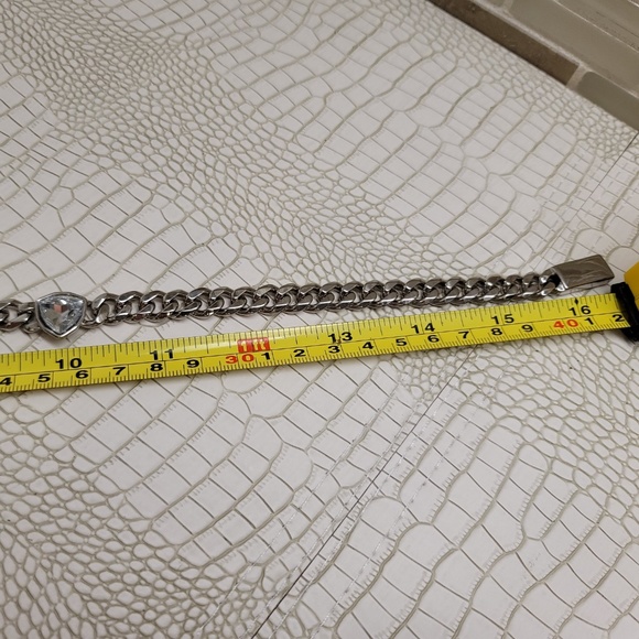 Givenchy Silver tone Necklace with Interlocking Design - Picture 10 of 11